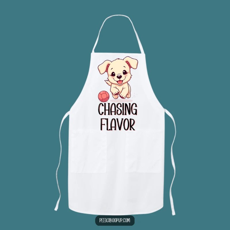 Funny Puppy Chef Apron: Cook with Cute Dog Charm and Playful Spirit