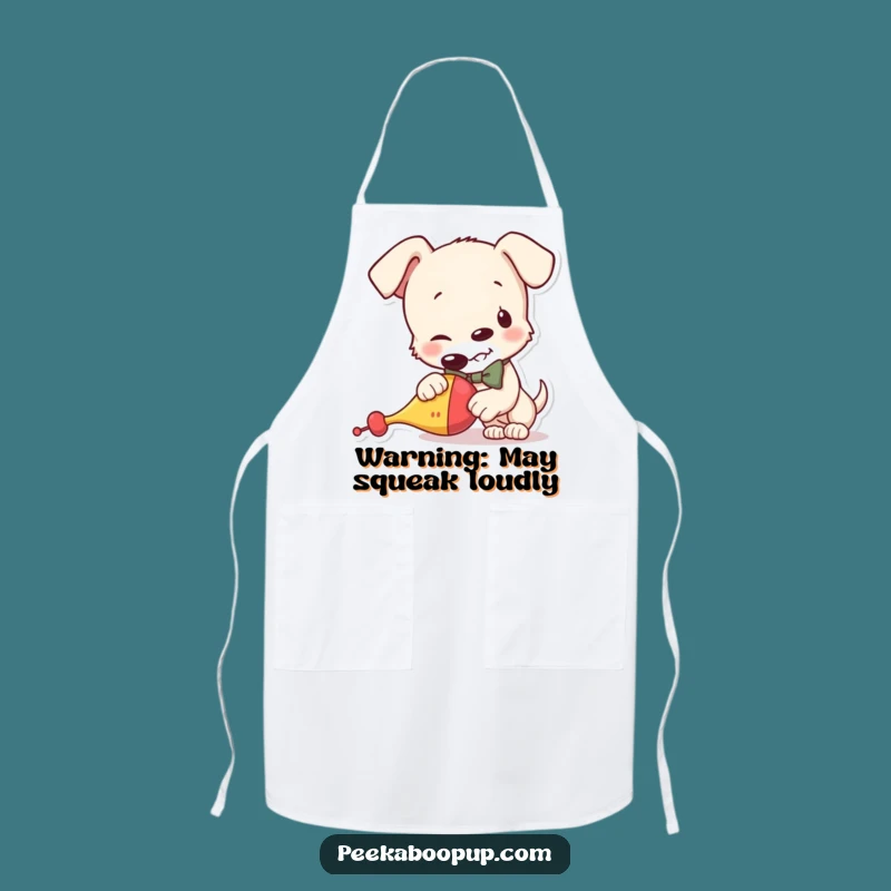 Funny Puppy Bowtie Apron - Hilarious Cooking Companion for Dog Lovers