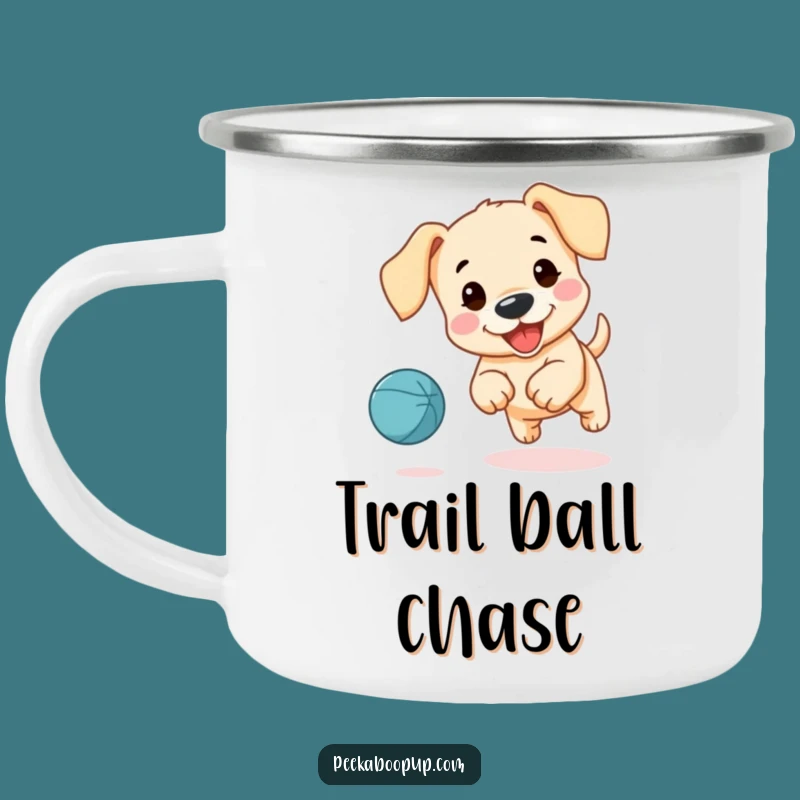 Funny Puppy Camp Mug - Floppy Ears, Outdoor Fun, Humorous Dog Lover Gift!