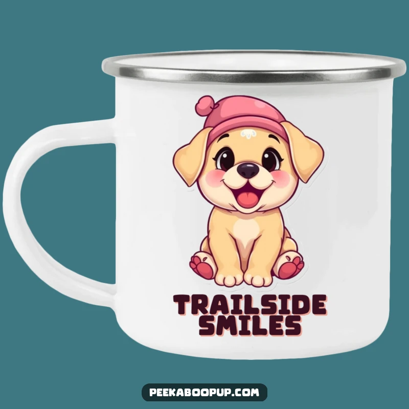 Durable Funny Puppy Camping Mug - Sip and Giggle Under the Stars!