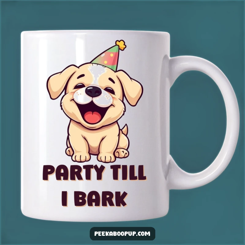 Funny Barking Puppy Mug - Joyful Party Animal Humorous Gift