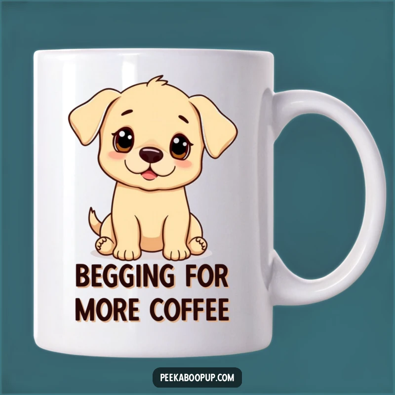 Funny Puppy Begging Eyes Mug
