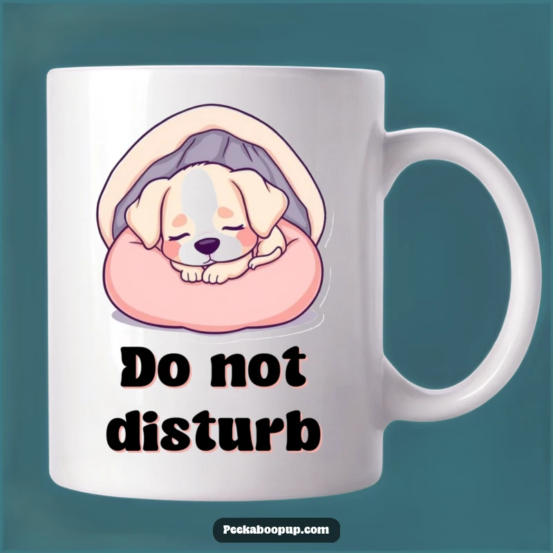 Funny Sleepy Puppy Mug: Cozy Humor for Coffee Lovers and Dog Nappers