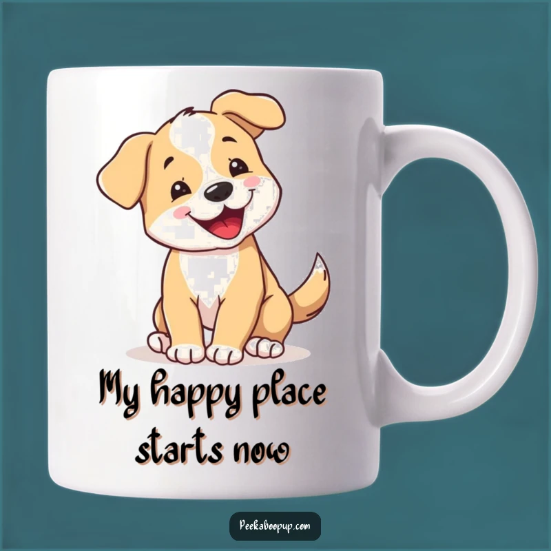 Funny Spinning Puppy Mug: A Joyful Dog Lovers Gift for Daily Laughter