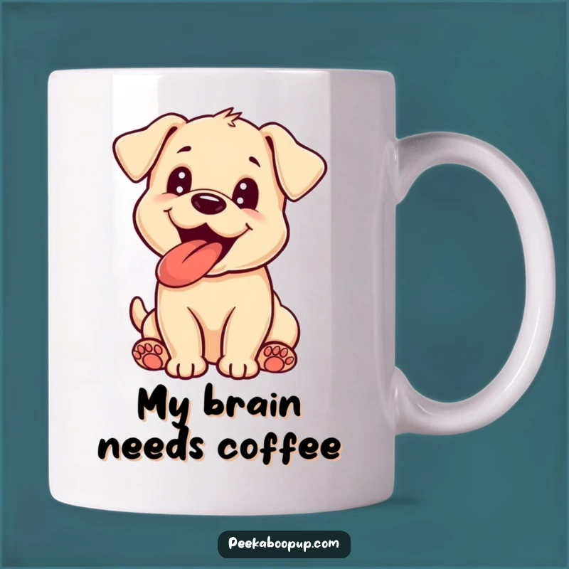 Funny Puppy Panting Mug: The Perfect Gift for Dog Lovers, Full of Excitement
