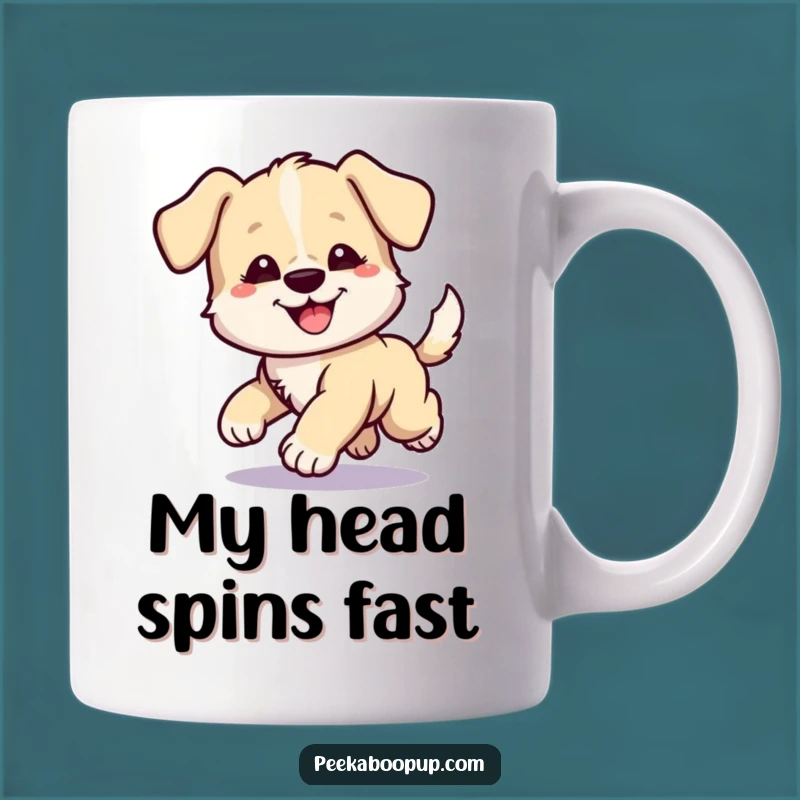 Funny Puppy Tail Chasing Mug: A Hilarious Gift for Dog Lovers and Their Goofy Pups