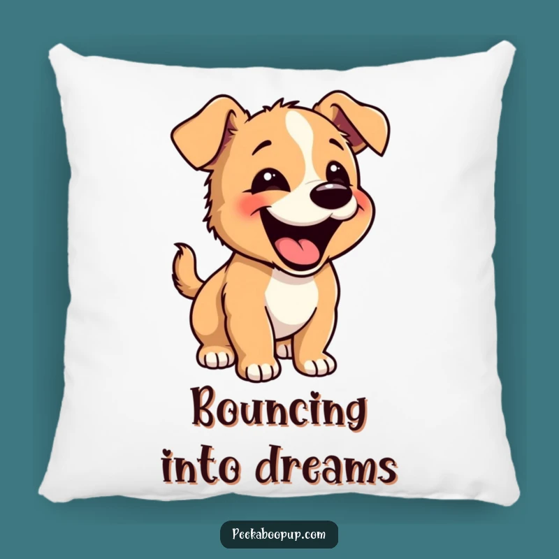 Funny Happy Puppy Pillow: Cozy Comfort with Pure Joy