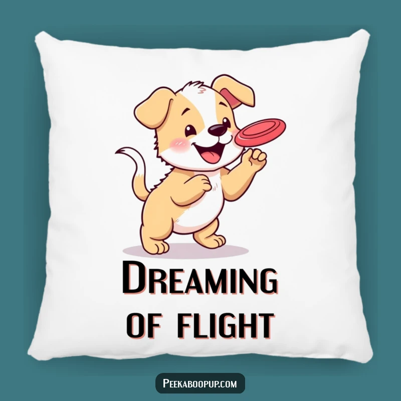 Comfortable Funny Puppy Fetch Pillow: Cozy Cuddles with an Energetic Dog