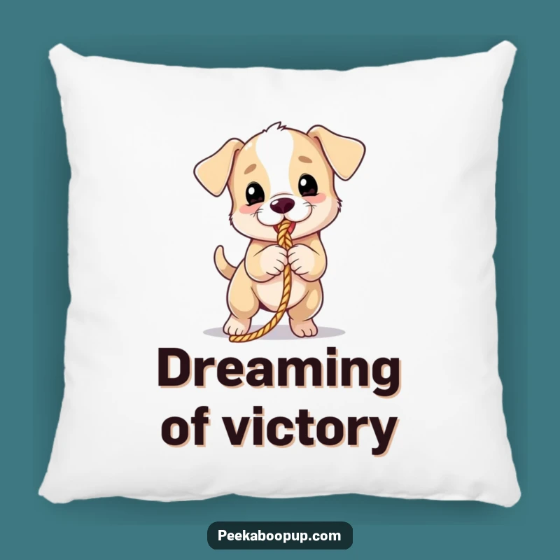 Cute Funny Puppy Tug Pillow