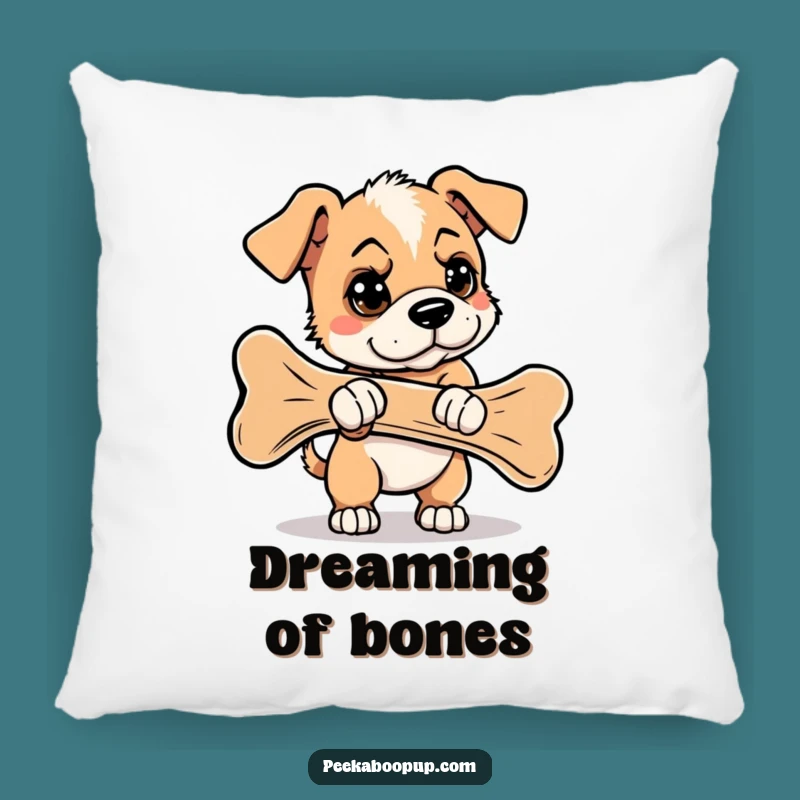Funny Puppy Giant Bone Pillow: Determined Comfort, Perfect Gift
