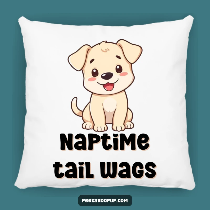 Funny Puppy Greeting Pillow: Soft & Cheerful Canine Comfort Gift