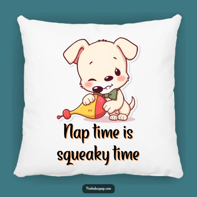Funny Puppy Bowtie Pillow - Cozy Comfort with a Hilarious Canine Design