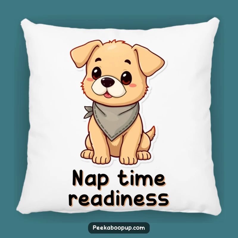 Funny Proud Puppy Bandana Pillow - Hilarious Comfort & Stylish Pup!