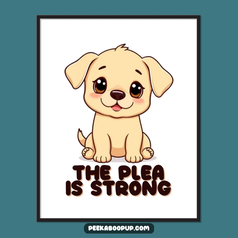 Instant Download Funny Puppy Begging Art