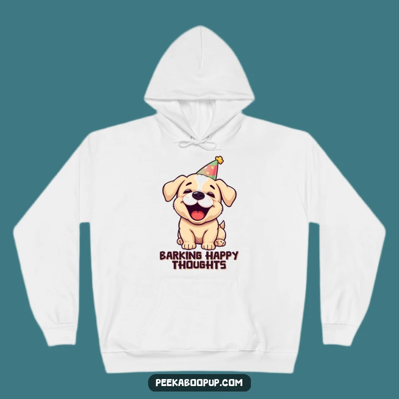 Cozy Funny Barking Puppy Hoodie - Warm Party Dog Humorous Gift