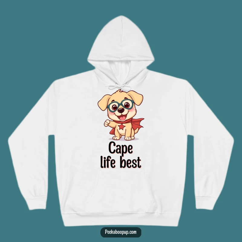 Cozy Funny Superhero Puppy Hoodie: Warm, Humorous, and Ready for Adventure