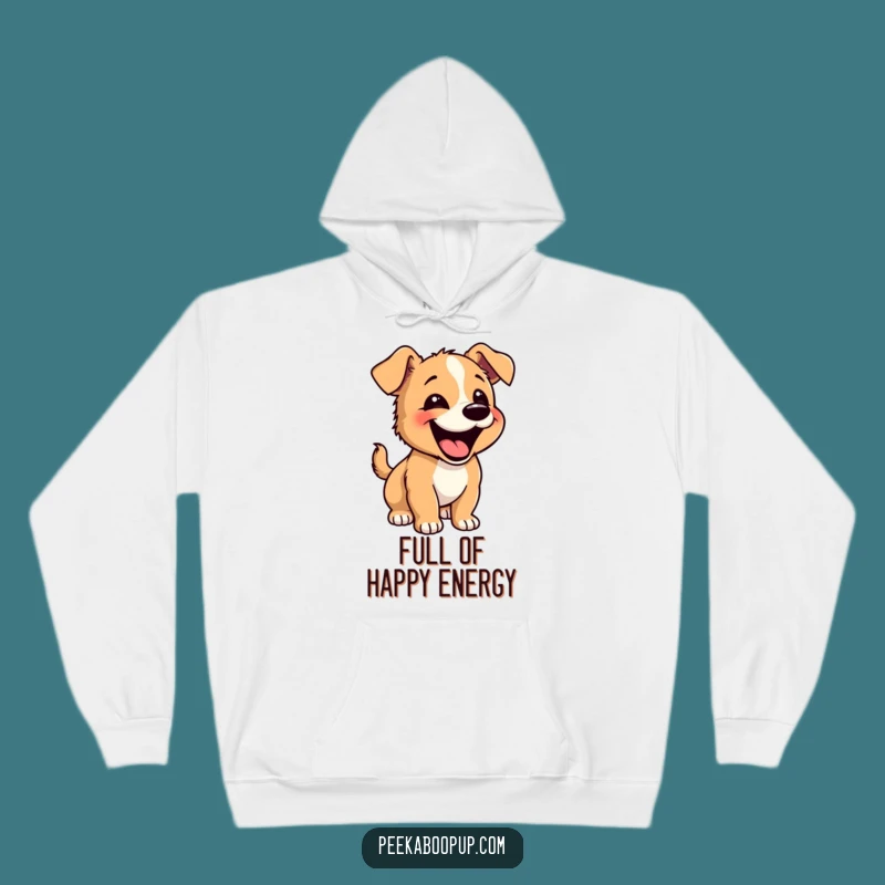 Funny Happy Puppy Hoodie: Cozy Up with Pure Joy