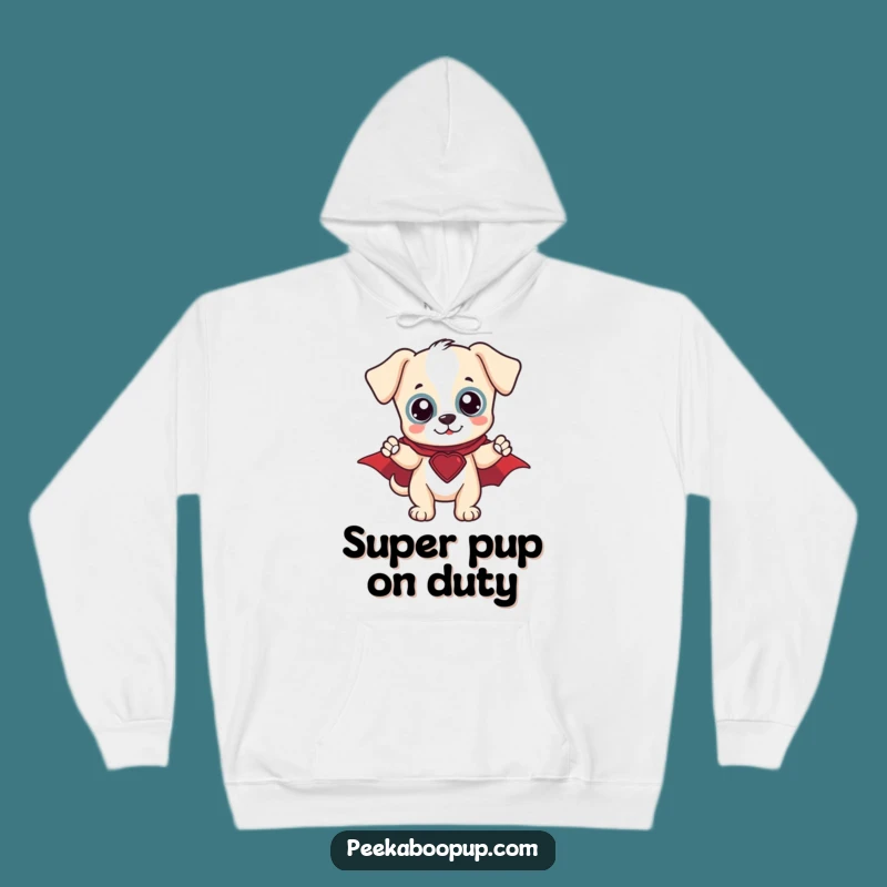 Funny Hero Puppy Hoodie: Cozy Up with a Super Pup