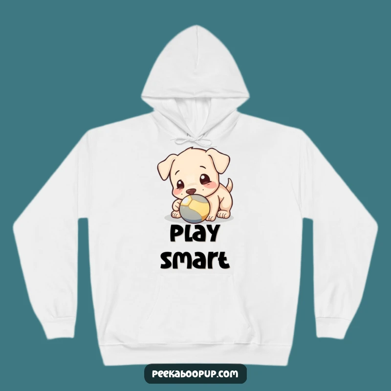 Funny Puppy Ball Hoodie - Cozy Comfort for Playful Pups