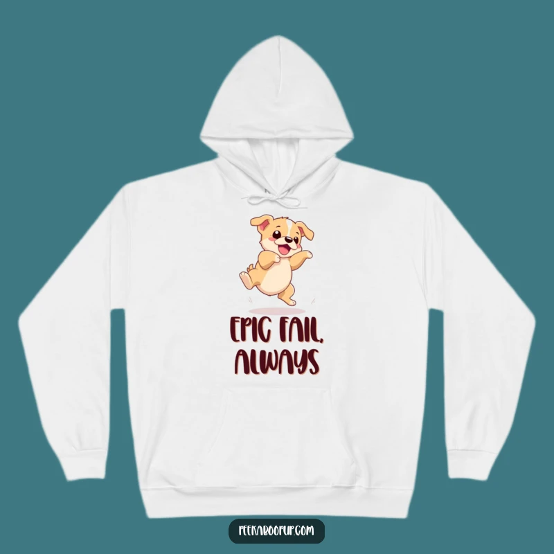Funny Puppy Trip Hoodie - Cozy Comfort for Clumsy Souls