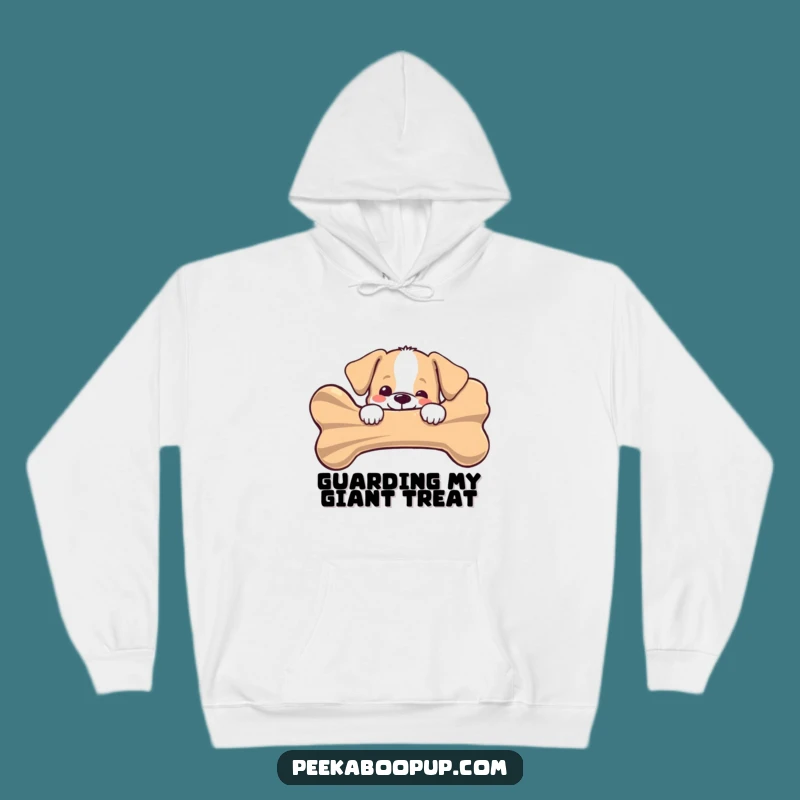 Cozy Funny Puppy Bone Hoodie: Snuggle with a Pup!