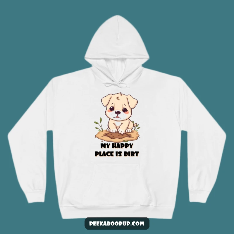 Cozy Funny Puppy Digging Hoodie: Warmth for Playful Pups