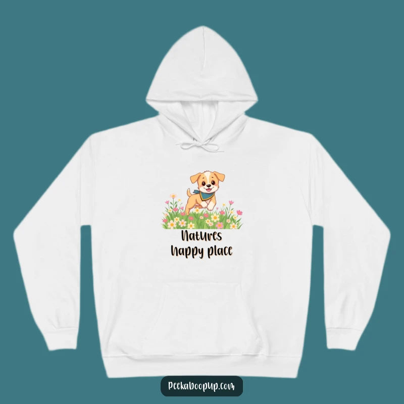 Cozy Funny Puppy Garden Hoodie: Warm Apparel for Adorable Dog Enthusiasts