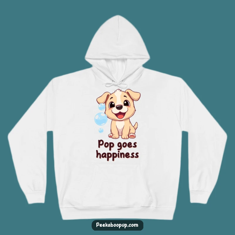 Funny Bubble Puppy Hoodie: Cheerful Comfort, Playful Joy
