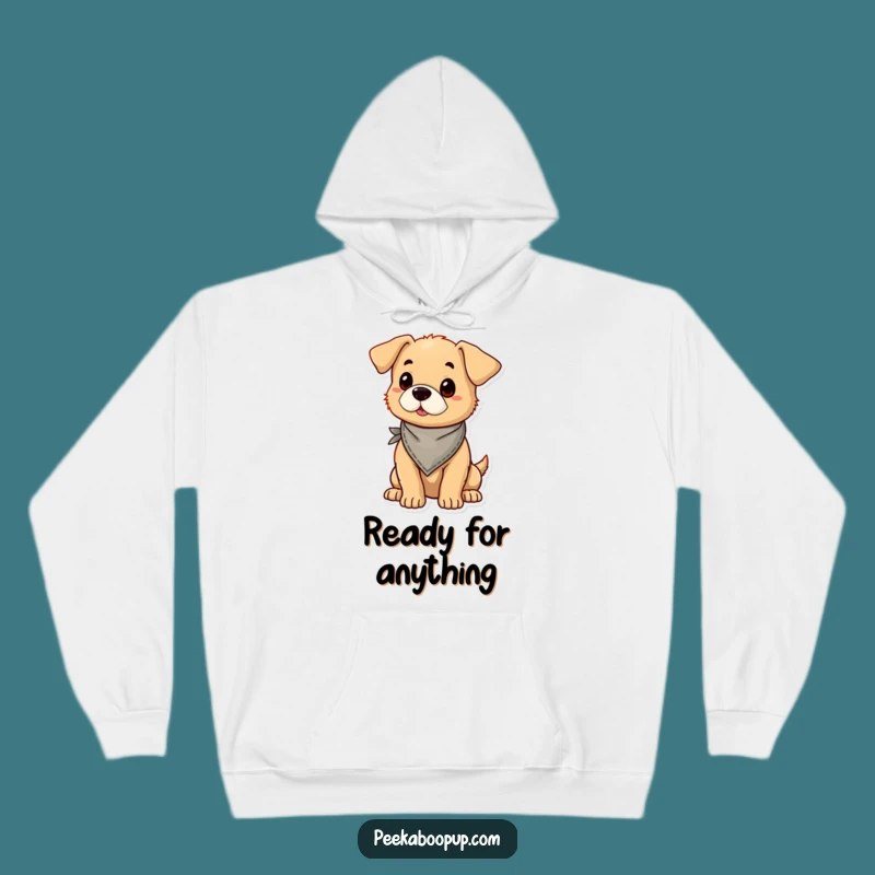 Funny Proud Puppy Bandana Hoodie - Cozy & Hilarious Stylish Dog Apparel!