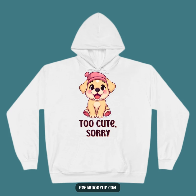Cozy Funny Puppy Hoodie - Stay Warm with a Giggling Canine Pal!