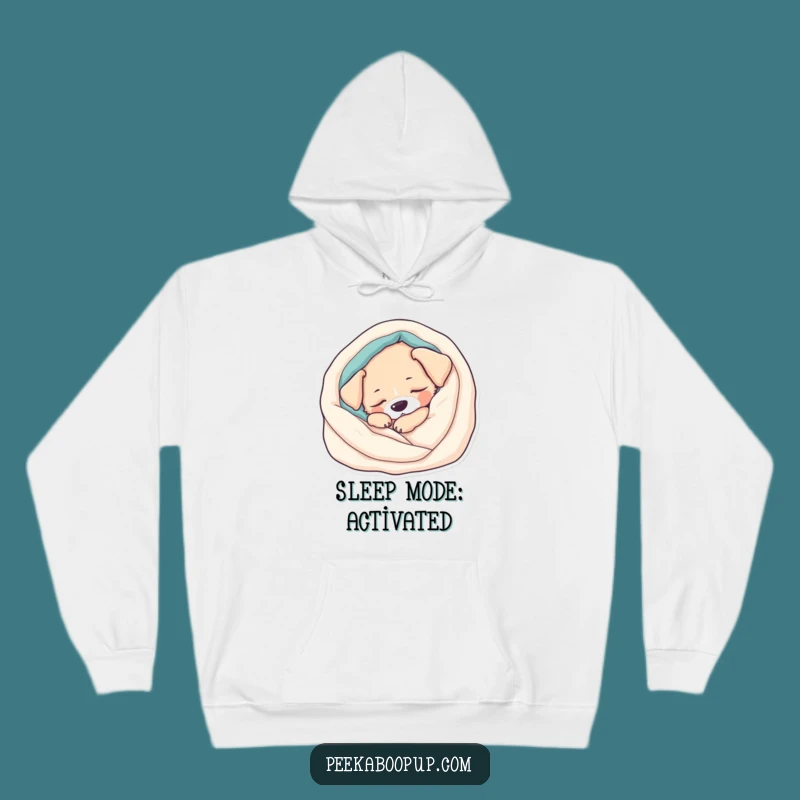 Ultra-Soft Funny Sleepy Puppy Hoodie: Snuggle Up with Hilarious Canine Comfort