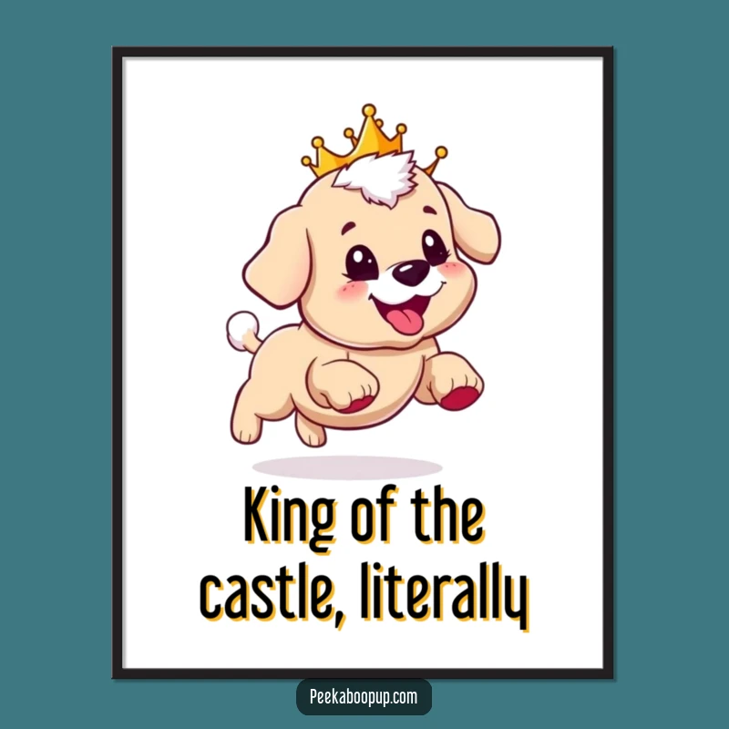 Free Printable Royal Puppy Wall Art: Funny Downloadable Art for a Happy Home!