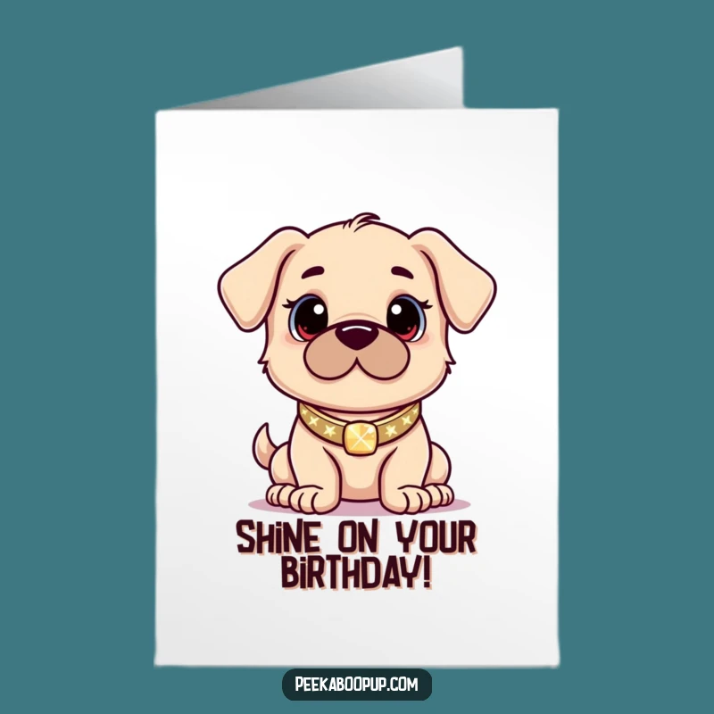 Free Printable Birthday Card: Proud Sparkly Puppy - Funny Downloadable Gift