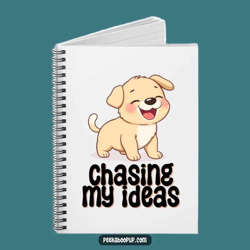 Funny Giggling Puppy Tail Chase Notebook - Hilarious Doggy Ideas!