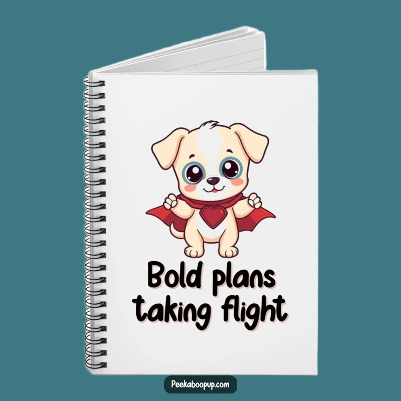 Funny Hero Puppy Notebook: Jot Down Ideas Like a Super Sleuth