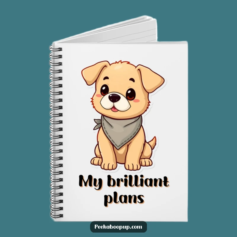 Funny Proud Puppy Bandana Notebook - Hilarious Stylish Doggy Ideas!
