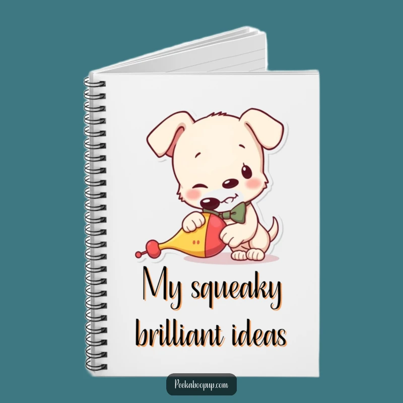 Funny Puppy Bowtie Notebook - Jot Down Ideas with Hilarious Canine Style