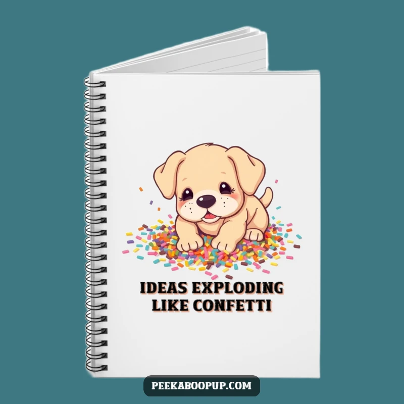 Funny Puppy Confetti Notebook: Journal Your Funniest Moments, Perfect Dog Gift