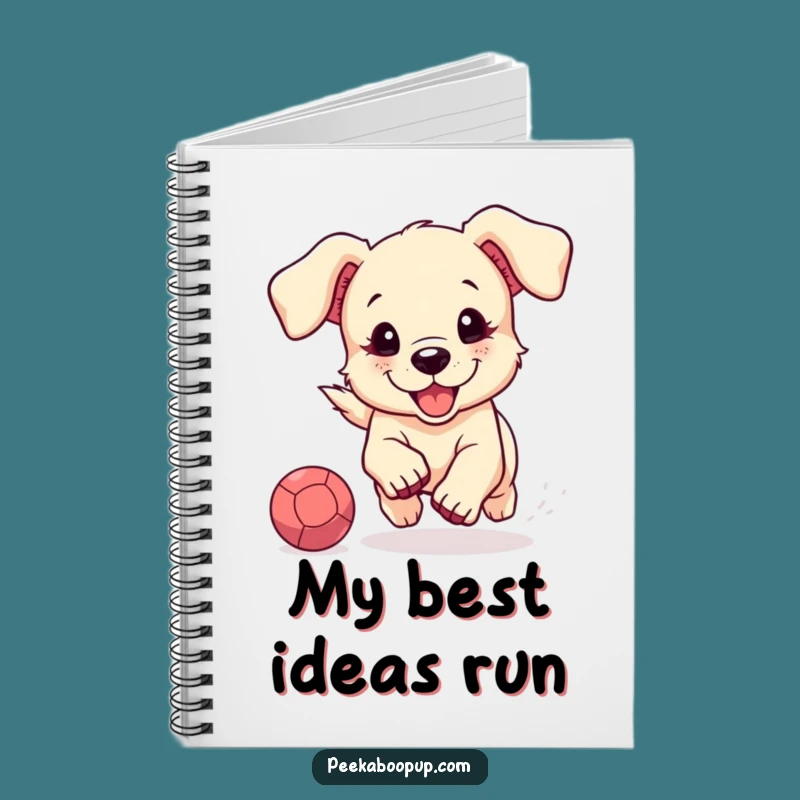Funny Puppy Fetch Notebook: Capture Ideas with Playful Dog Inspiration
