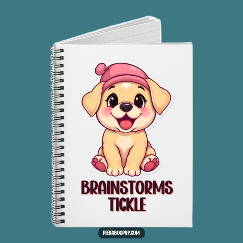 Funny Puppy Giggling Notebook - Jot Down Ideas with Canine Charm!