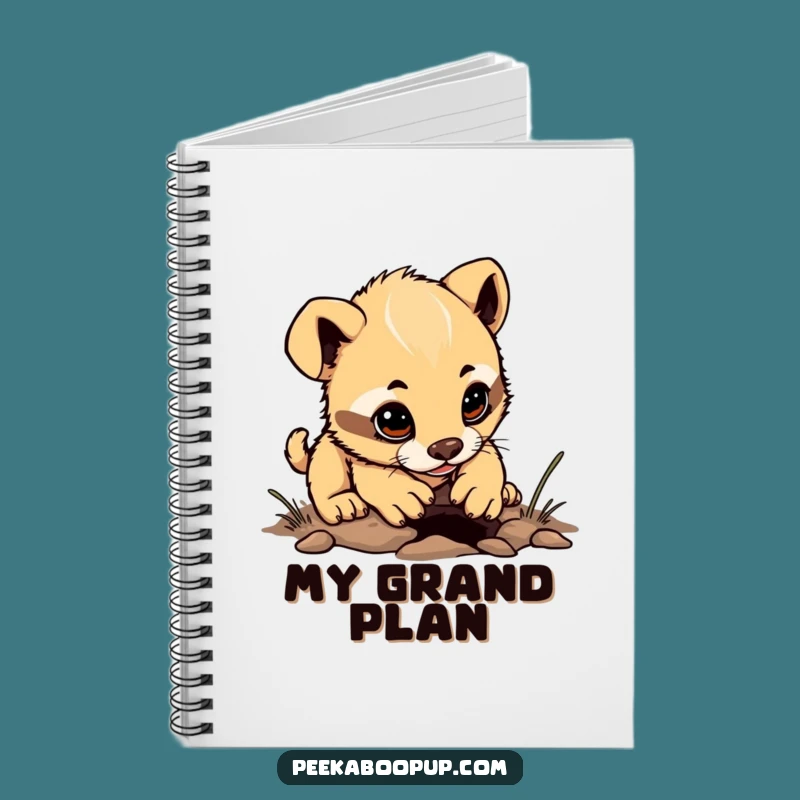 Funny Puppy Journal - Humorous Notebook Gift for Determined Ideas