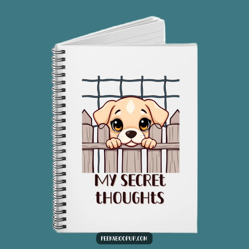 Funny Puppy Peek Notebook: Jot Down Ideas with Curious Dog Inspiration