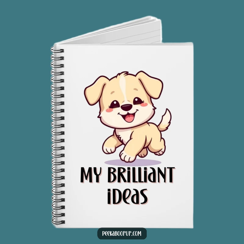 Funny Puppy Tail Chase Notebook: Jot Down Ideas with Hilarious Doggy Energy