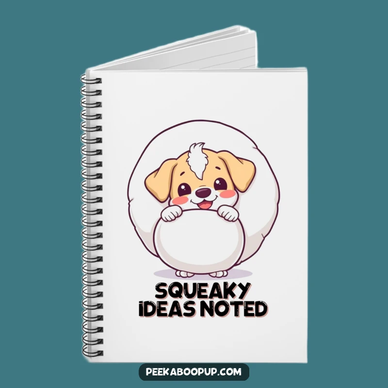 Funny Puppy Toy Notebook - Peek-a-Boo Delight Journal