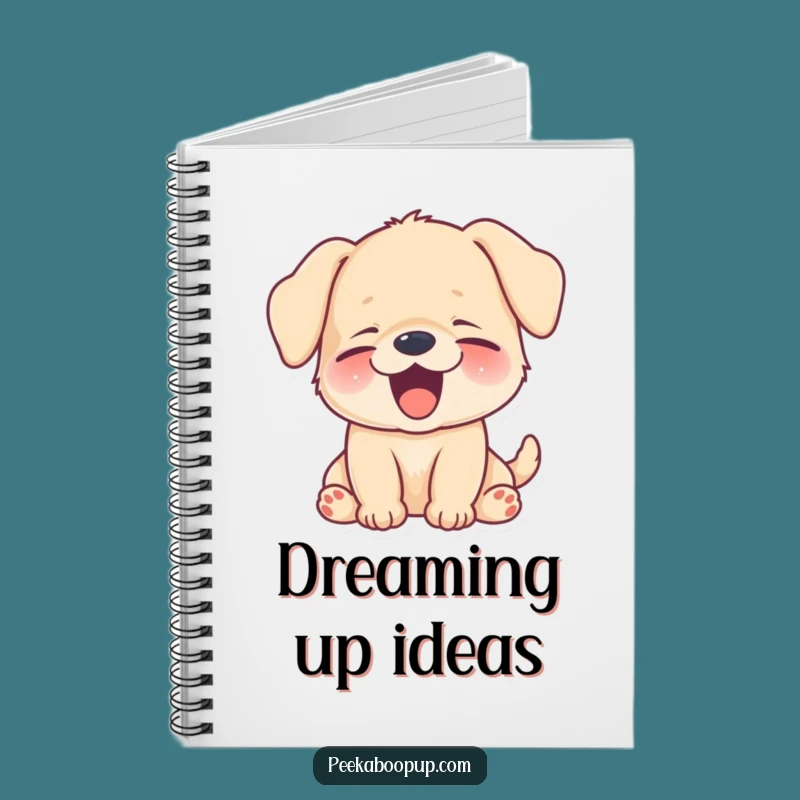 Funny Sleepy Puppy Yawn Notebook - Hilarious Tired Doggy Ideas!