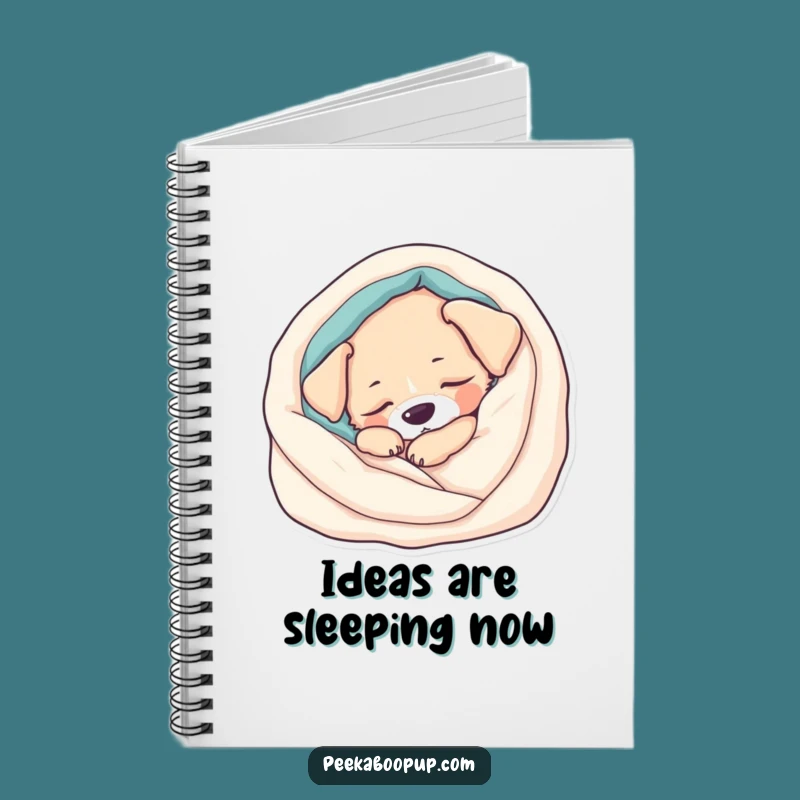 Funny Sleepy Puppy Notebook: Jot Down Dreams with Cozy Canine Inspiration
