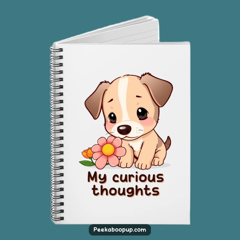 Funny Puppy Notebook - Capture Curious Thoughts, Humorous Dog Lover Journal!