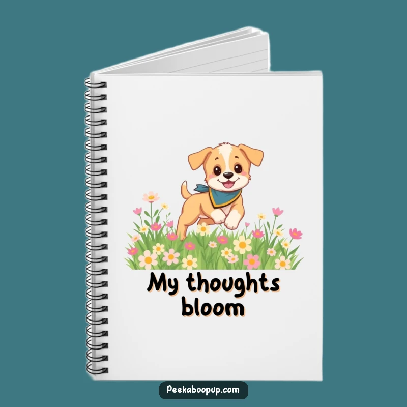 Funny Puppy Flower Journal: Jot Down Ideas with Floral Dog Inspiration