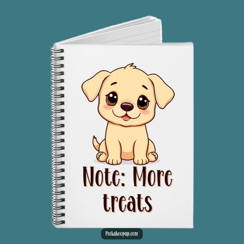 Funny Puppy Begging Notebook Journal