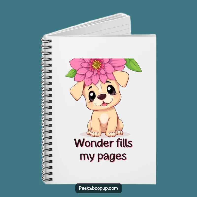 Funny Curious Puppy Notebook: Jot Down Your Discoveries